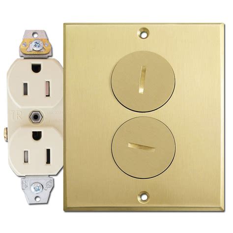 electrical floor box cover plate|floor mounted electrical outlet covers.